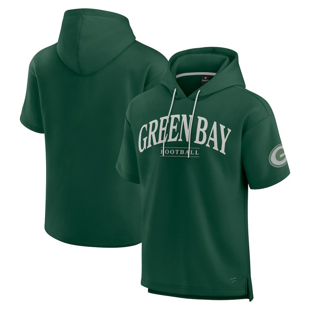 Unisex Elements Ready Short Sleeve Pullover Hoodie - Green Bay Packers Hoodies