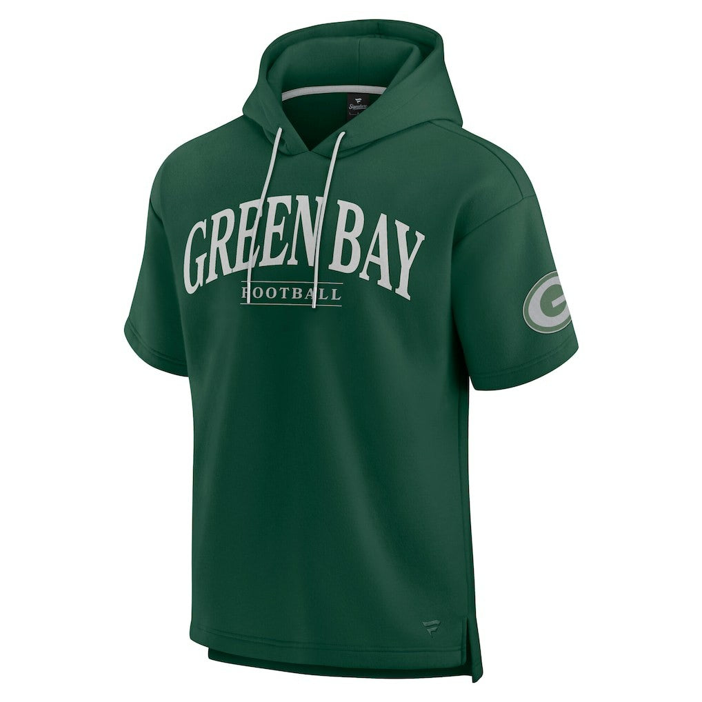 Unisex Elements Ready Short Sleeve Pullover Hoodie - Green Bay Packers Hoodies