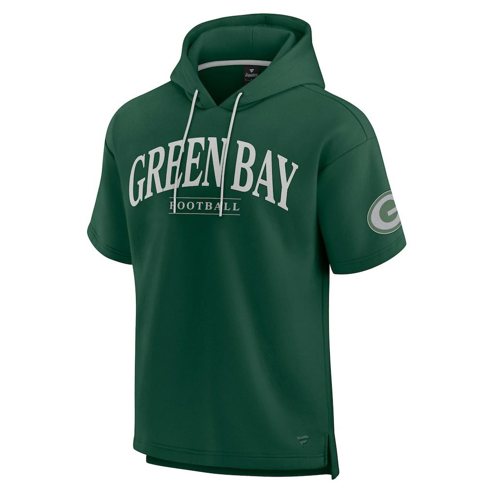 Unisex Elements Ready Short Sleeve Pullover Hoodie - Green Bay Packers Hoodies