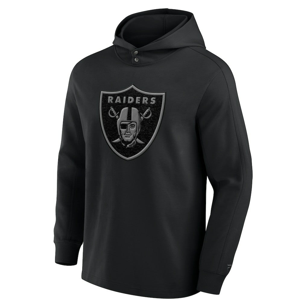 Elements Blaze Tri-Blend Long Sleeve Hoodie T-Shirt - Las Vegas Raiders Hoodies