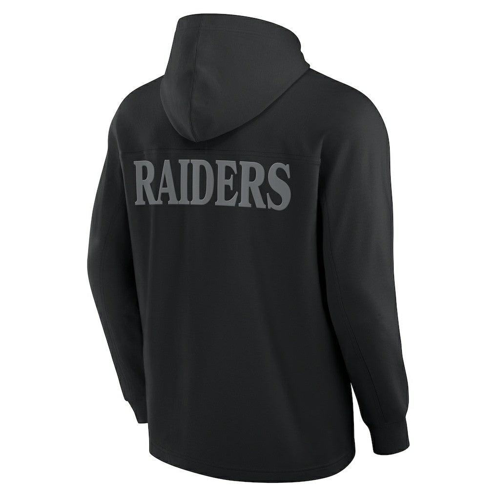 Elements Blaze Tri-Blend Long Sleeve Hoodie T-Shirt - Las Vegas Raiders Hoodies