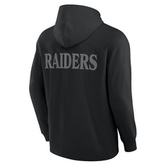 Elements Blaze Tri-Blend Long Sleeve Hoodie T-Shirt - Las Vegas Raiders Hoodies