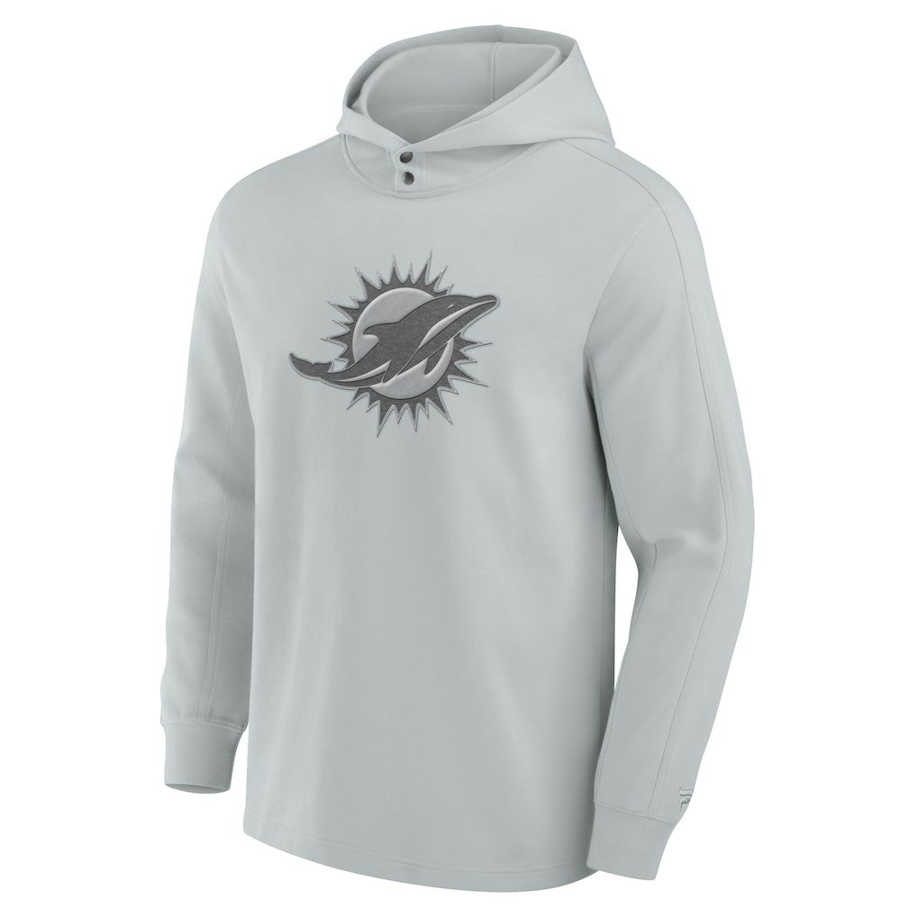 Elements Blaze Tri-Blend Long Sleeve Hoodie T-Shirt - Miami Dolphins Hoodies