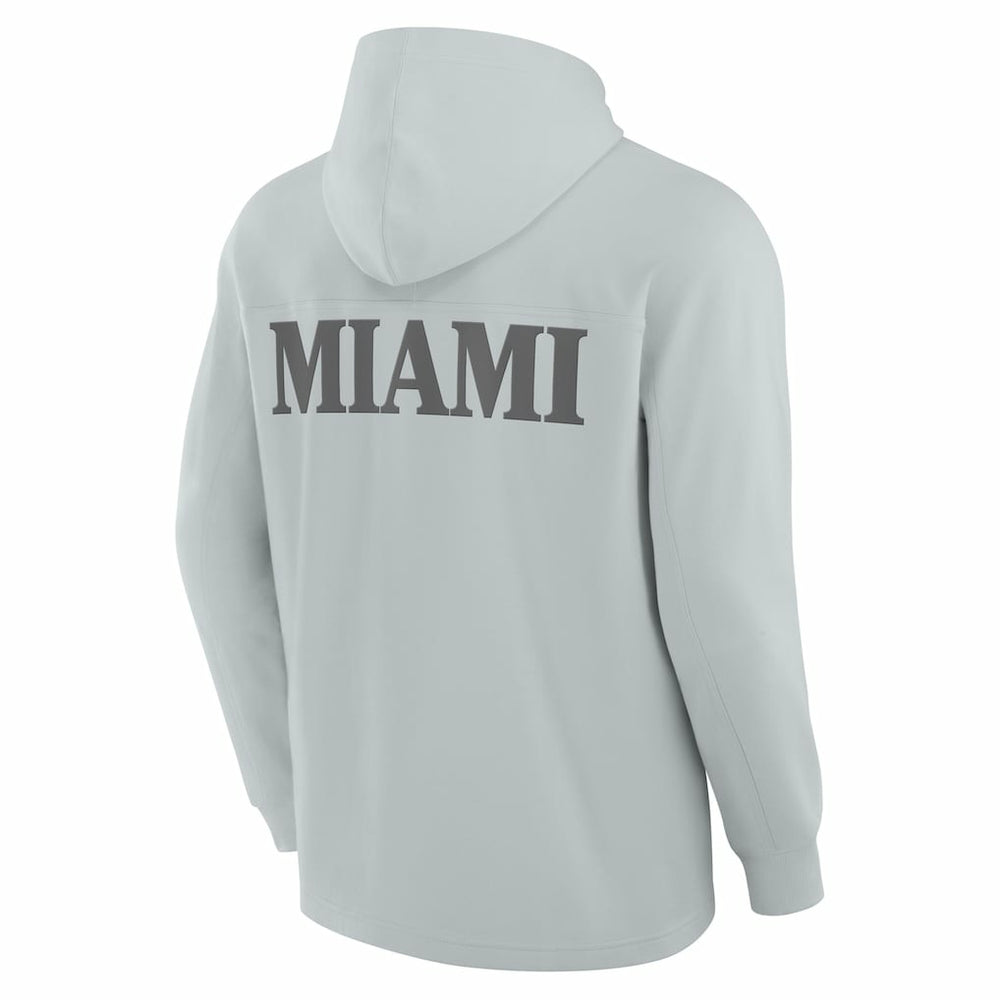 Elements Blaze Tri-Blend Long Sleeve Hoodie T-Shirt - Miami Dolphins Hoodies