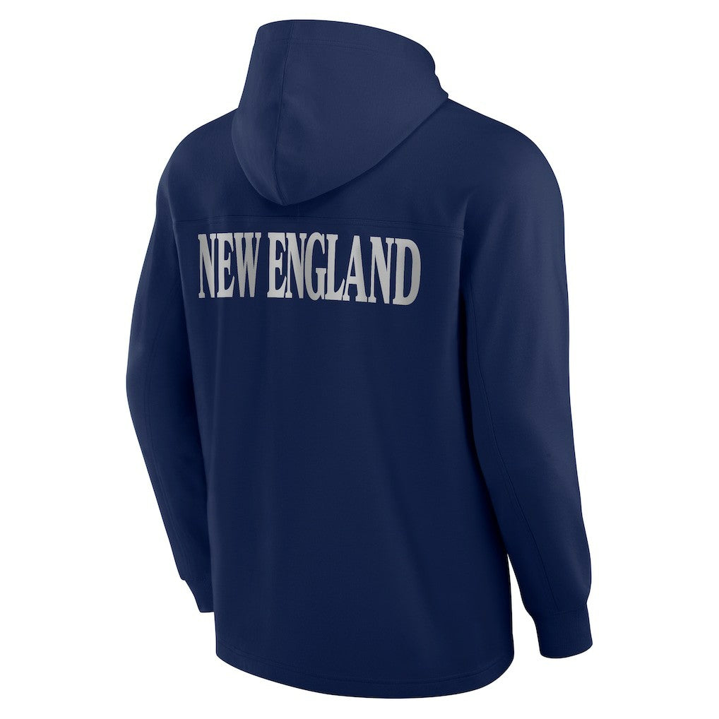 Elements Blaze Tri-Blend Long Sleeve Hoodie T-Shirt - New England Patriots Hoodies