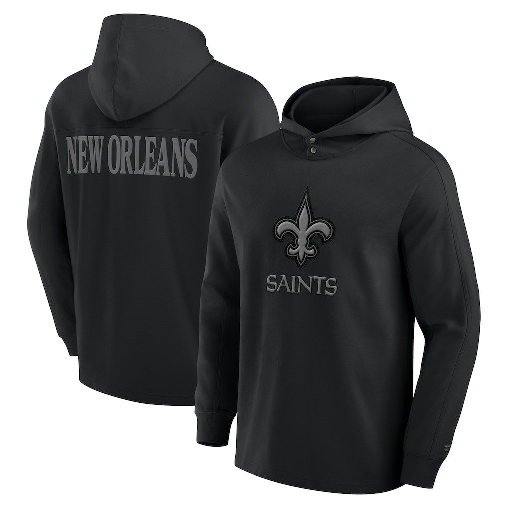 Elements Blaze Tri-Blend Long Sleeve Hoodie T-Shirt - New Orleans Saints Hoodies