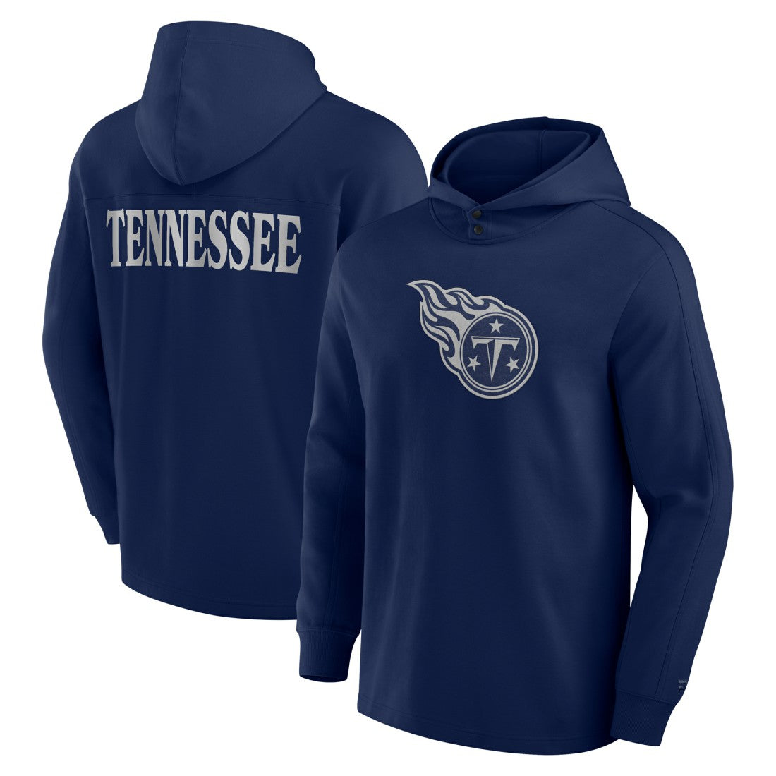 Elements Blaze Tri-Blend Long Sleeve Hoodie T-Shirt - Tennessee Titans Hoodies