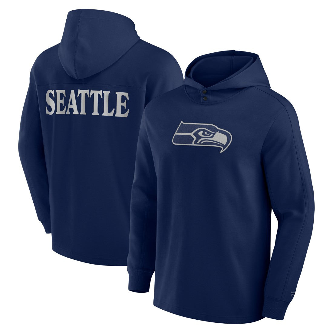 Elements Blaze Tri-Blend Long Sleeve Hoodie T-Shirt - Seattle Seahawks Hoodies