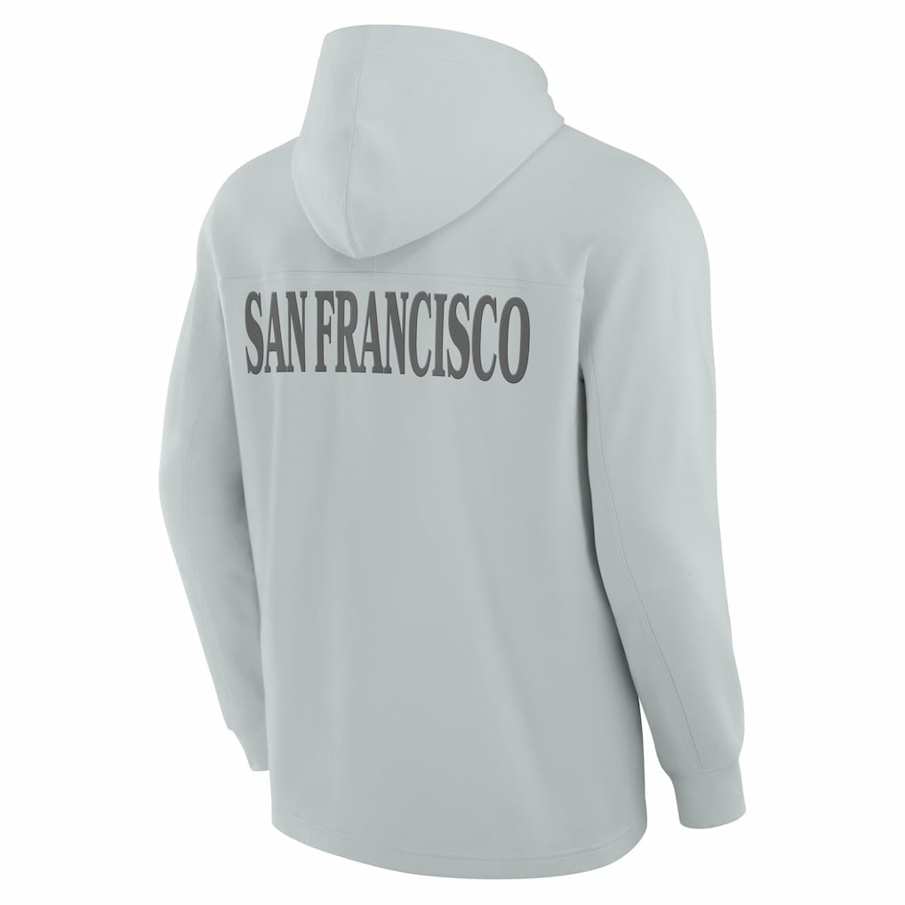 Elements Blaze Tri-Blend Long Sleeve Hoodie T-Shirt - San Francisco 49ers Hoodies