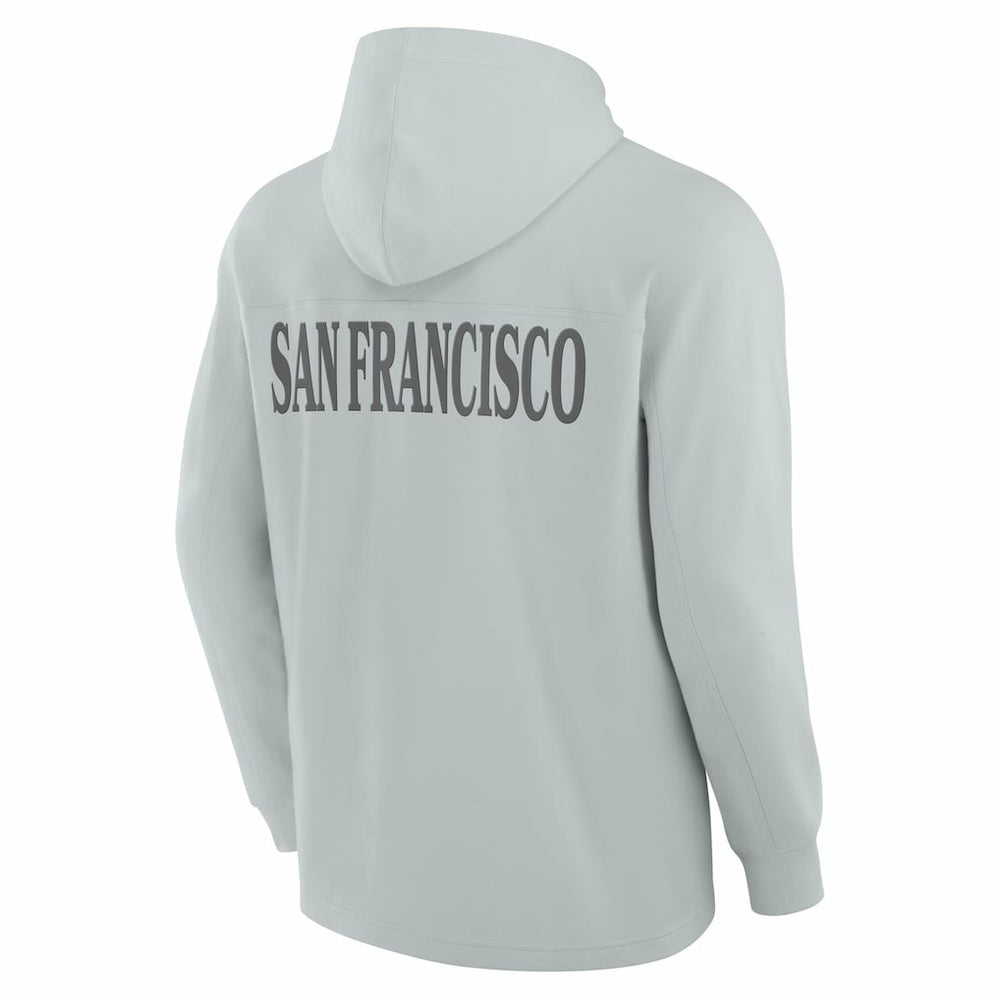 Elements Blaze Tri-Blend Long Sleeve Hoodie T-Shirt - San Francisco 49ers Hoodies