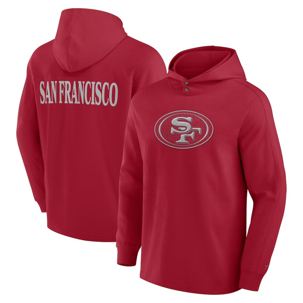Elements Blaze Tri-Blend Long Sleeve Hoodie T-Shirt - San Francisco 49ers Hoodies