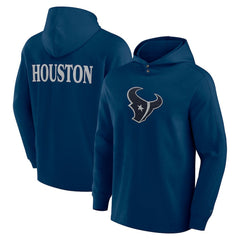 Elements Blaze Tri-Blend Long Sleeve Hoodie T-Shirt - Houston Texans Hoodies