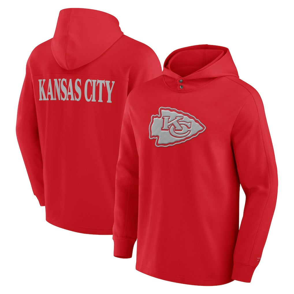 Elements Blaze Tri-Blend Long Sleeve Hoodie T-Shirt - Kansas City Chiefs Hoodies