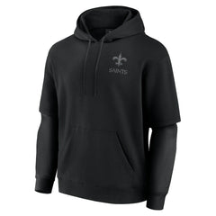 Unisex Sleek Elements Pullover Hoodie - New Orleans Saints Hoodies