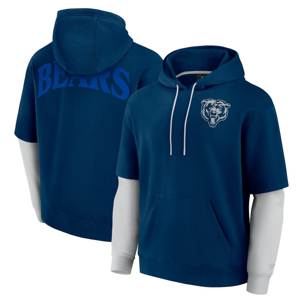 Unisex Sleek Elements Pullover Hoodie - Chicago Bears Hoodies