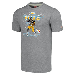 James Harrison  Homage Unisex NFL Blitz Retired Player Tri-Blend T-Shirt - Pittsburgh Steelers T-shirts