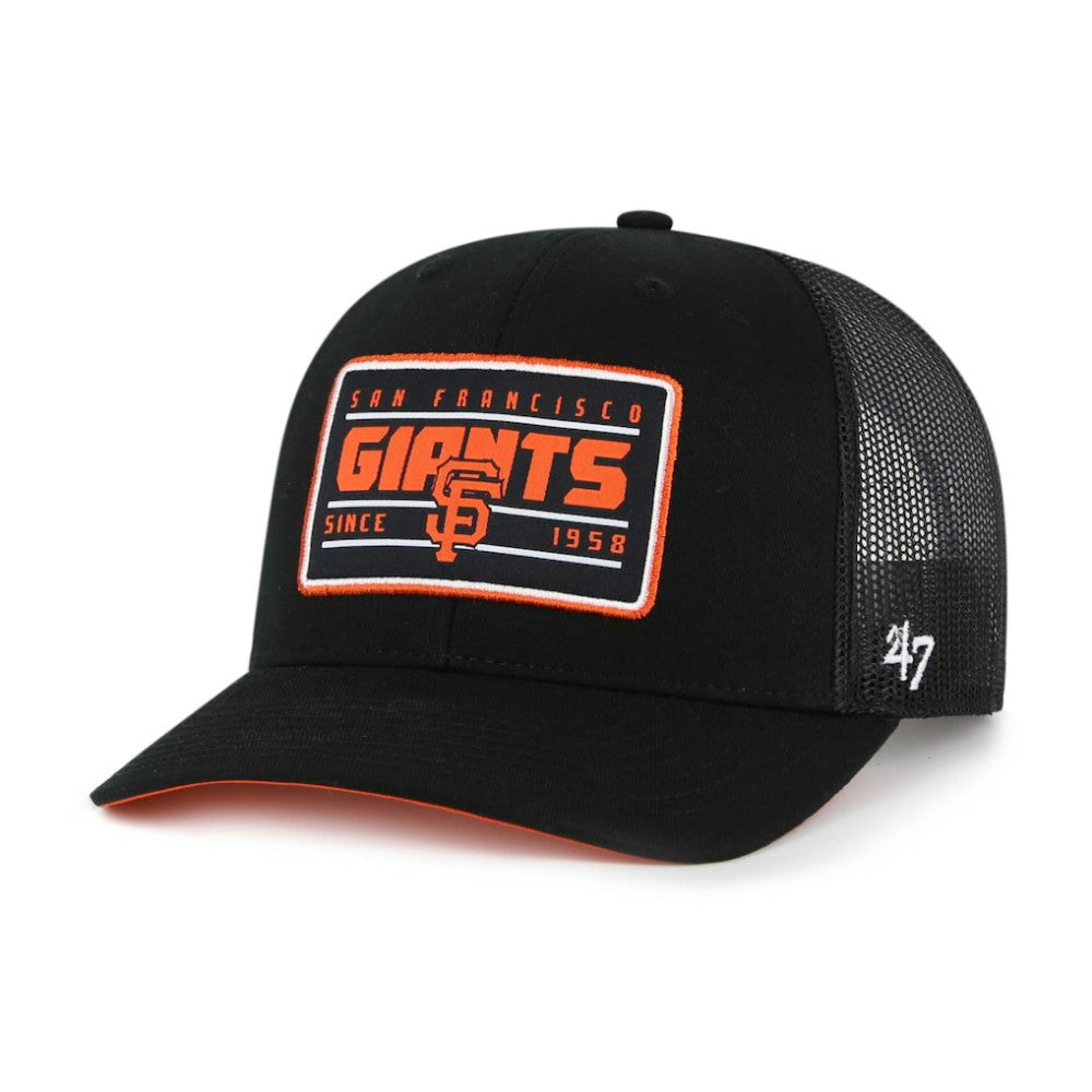Black San Francisco Giants '47 Hardline Trucker Adjustable Hat