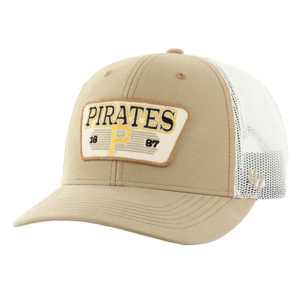 Khaki Pittsburgh Pirates '47 Ridgewood Trucker Adjustable Hats