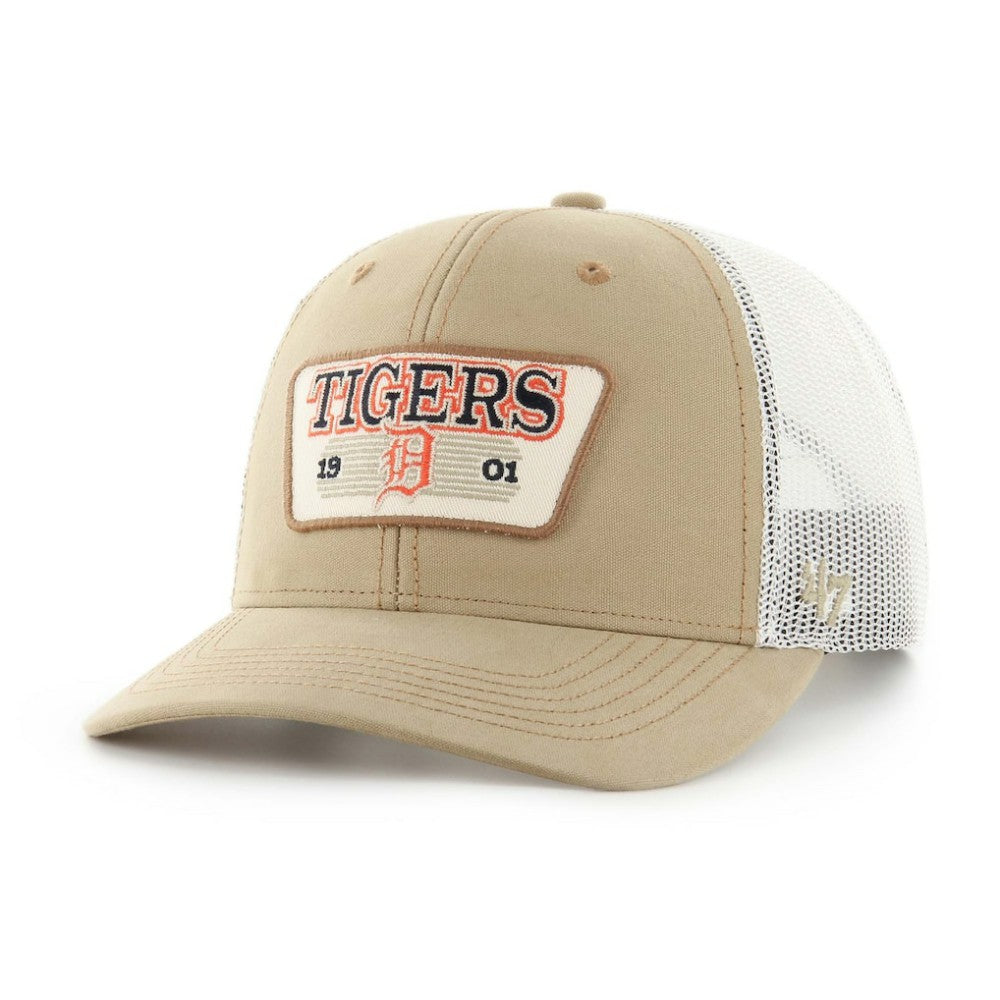 Khaki Detroit Tigers '47 Ridgewood Trucker Adjustable Hats