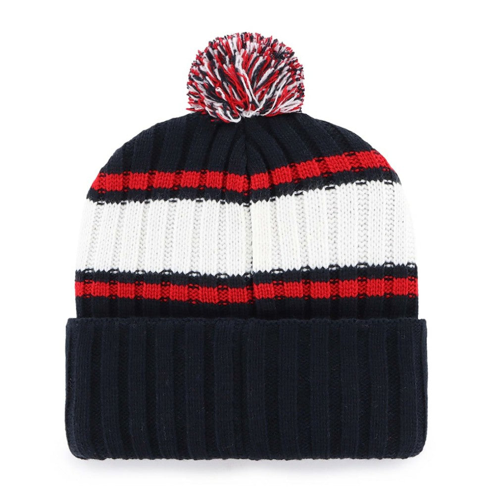 Navy Boston Red Sox '47 Plateau Cuffed Knit Hat with Pom