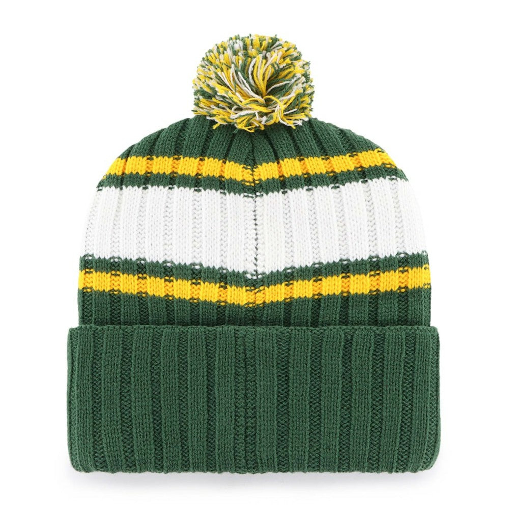 Green Oakland Athletics '47 Plateau Cuffed Knit Hat with Pom