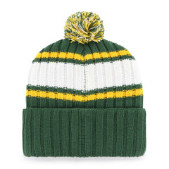 Green Oakland Athletics '47 Plateau Cuffed Knit Hat with Pom