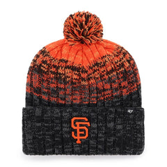 Black San Francisco Giants '47 Cascade Cuffed Knit Hat with Pom