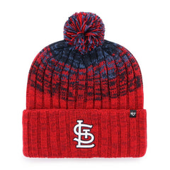Red St. Louis Cardinals '47 Cascade Cuffed Knit Hat with Pom