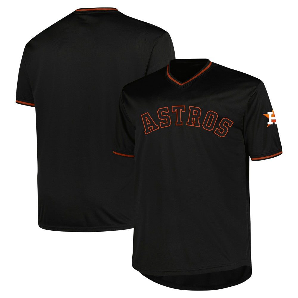 Black Houston Astros Profile Big & Tall Pop Fashion Jersey
