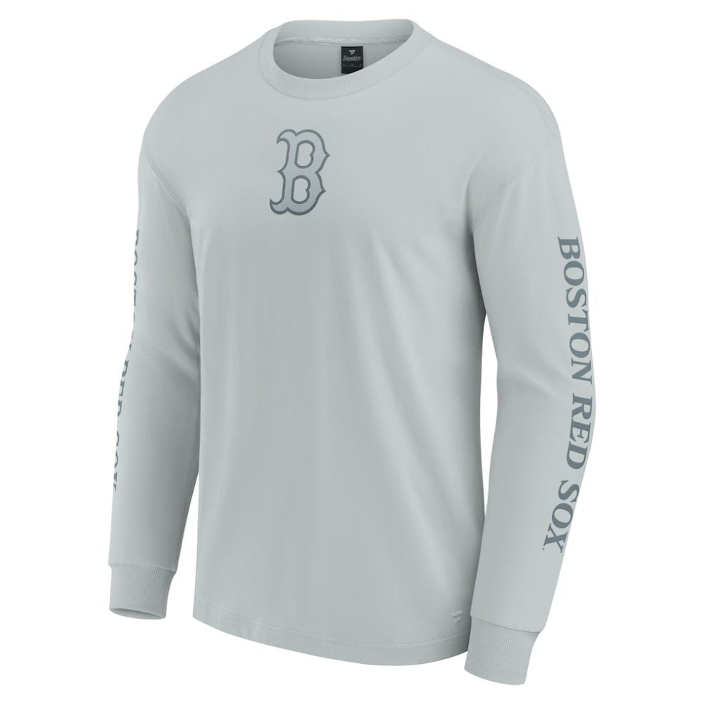 Gray Boston Red Sox Fanatics Elements Strive Long Sleeve T-Shirt
