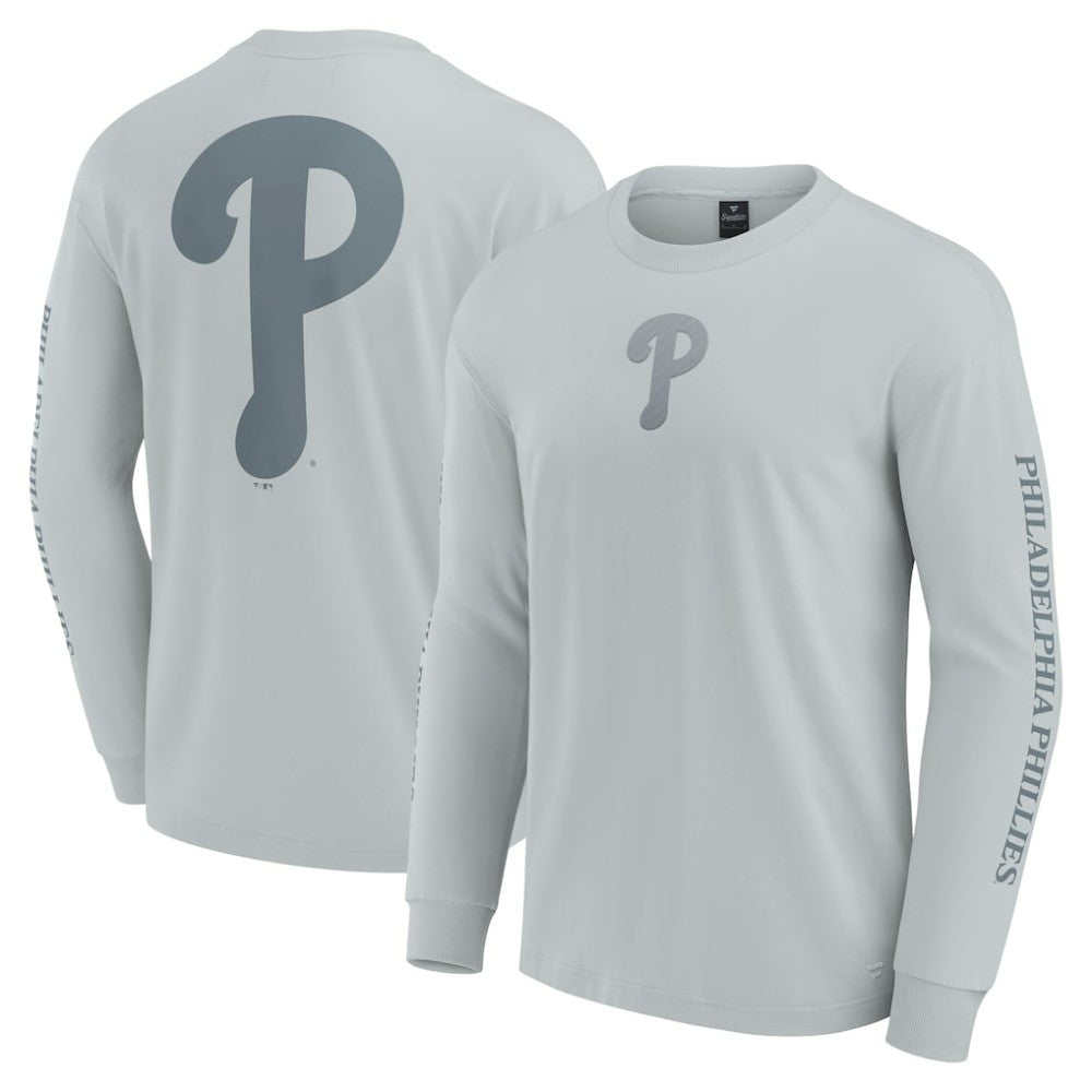 Gray Philadelphia Phillies Fanatics Elements Strive Long Sleeve T-Shirt
