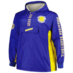 Mitchell & Ness Golden State Warriors Big & Tall Hardwood Classics Team OG 2.0 Anorak Hoodie Quarter-Zip Windbreaker Jacket sale