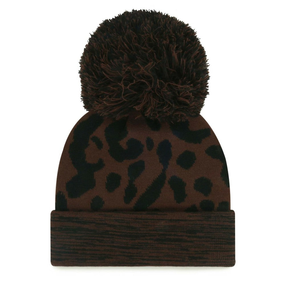 Brown Athletics '47 Women's Rosette Cuffed Knit Hat with Pom
