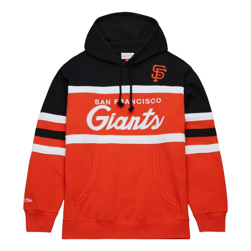 Orange/Black San Francisco Giants Mitchell & Ness Head Coach Pullover Hoodie