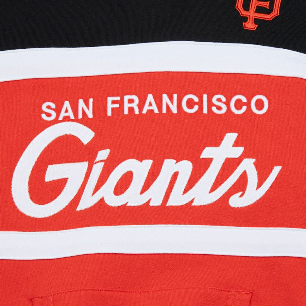 Orange/Black San Francisco Giants Mitchell & Ness Head Coach Pullover Hoodie