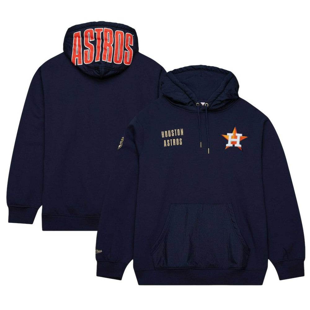 Navy Houston Astros Mitchell & Ness Team OG 2.0 Current Logo Pullover Hoodie