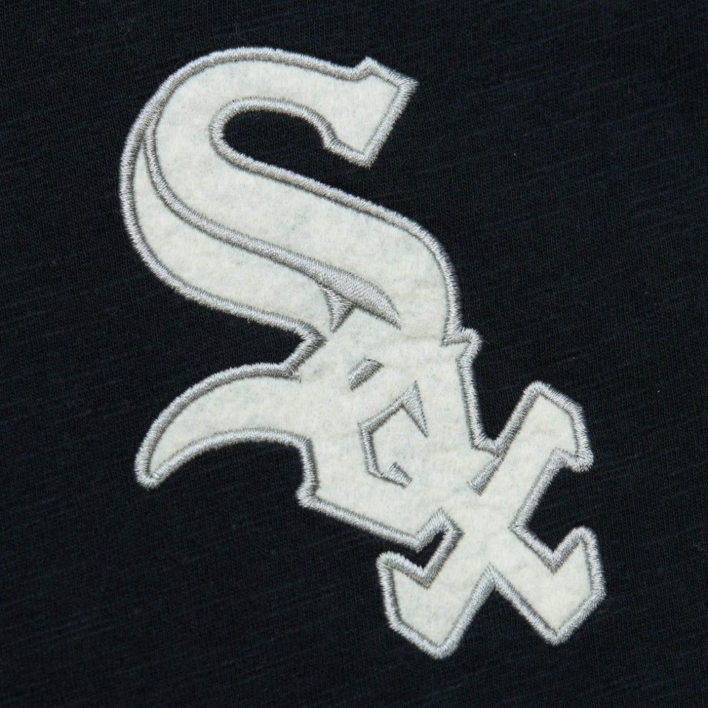 Black Chicago White Sox Mitchell & Ness Cooperstown Collection Legendary Raglan Slub Henley 3/4-Sleeve T-Shirt