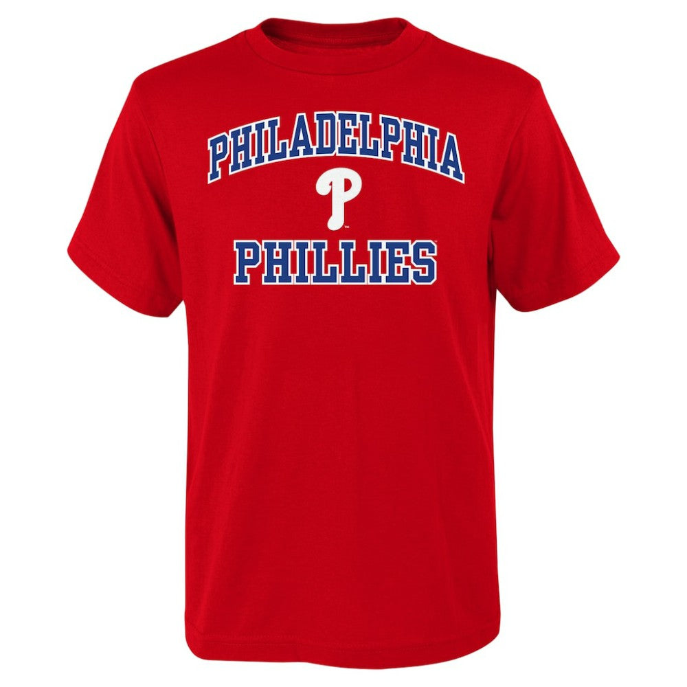 Red Philadelphia Phillies Youth Heart & Soul T-Shirt