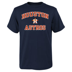 Navy Houston Astros Youth Heart & Soul T-Shirt