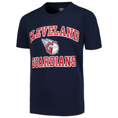 Navy Cleveland Guardians Youth Heart & Soul T-Shirt