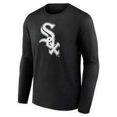 Black Chicago White Sox Monochrome Personalized Name & Number Long Sleeve T-Shirt