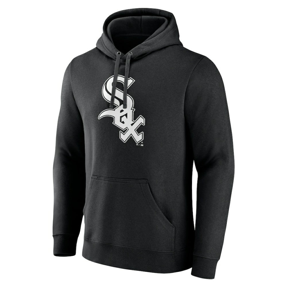 Black Chicago White Sox Monochrome Personalized Name & Number Pullover Hoodie