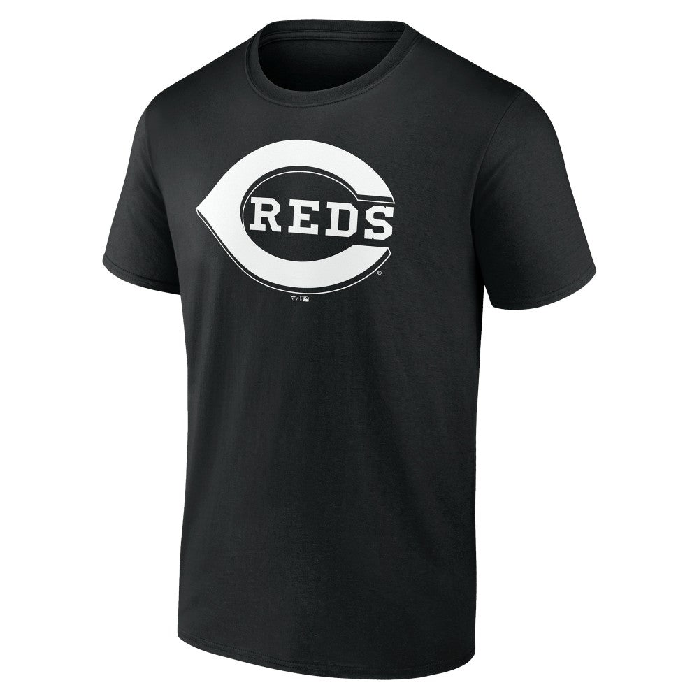 Black Cincinnati Reds Monochrome Personalized Name & Number T-Shirt