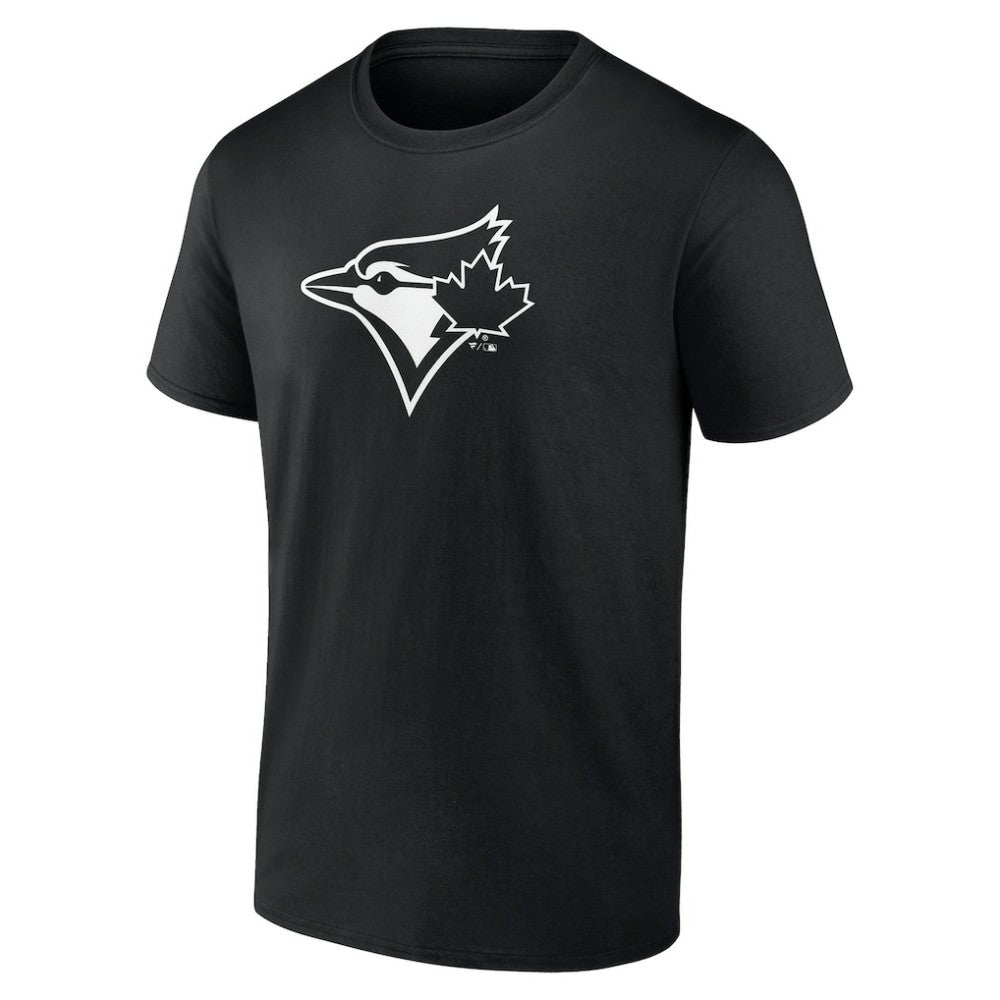 Black Toronto Blue Jays Monochrome Personalized Name & Number T-Shirt