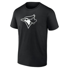 Black Toronto Blue Jays Monochrome Personalized Name & Number T-Shirt