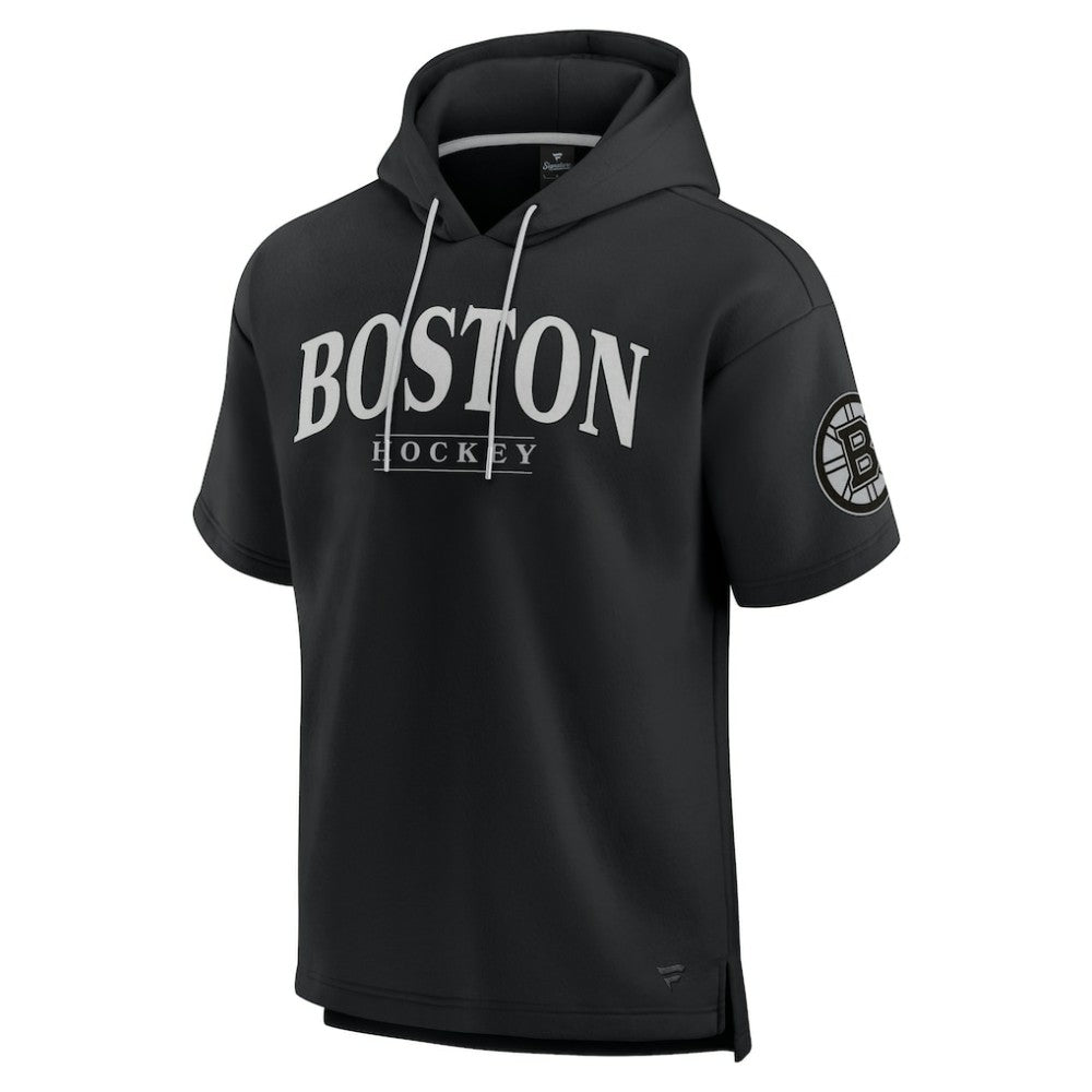 NHL Boston Bruins Fanatics Elements Ready Short Sleeve Pullover Hoodie