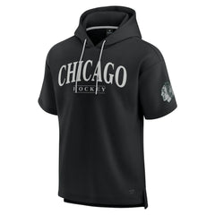 NHL Chicago Blackhawks Fanatics Elements Ready Short Sleeve Pullover Hoodie