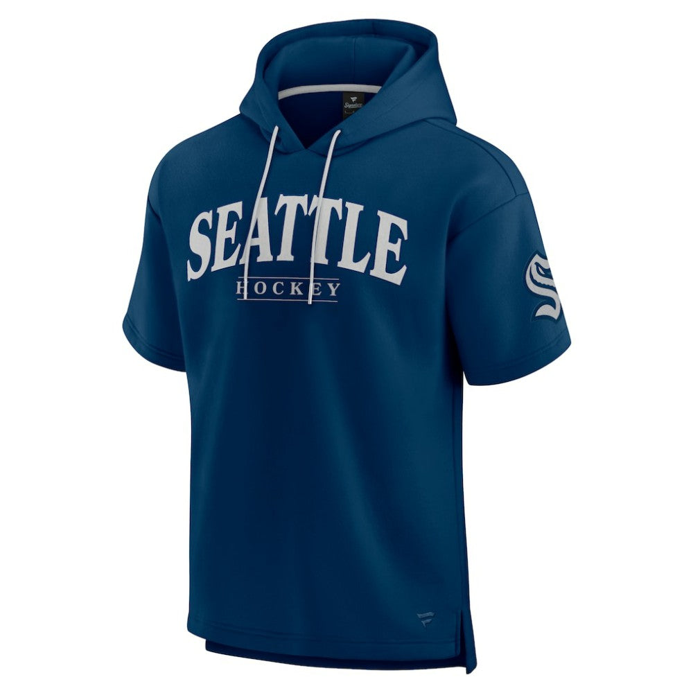 NHL Seattle Kraken Fanatics Elements Ready Short Sleeve Pullover Hoodie