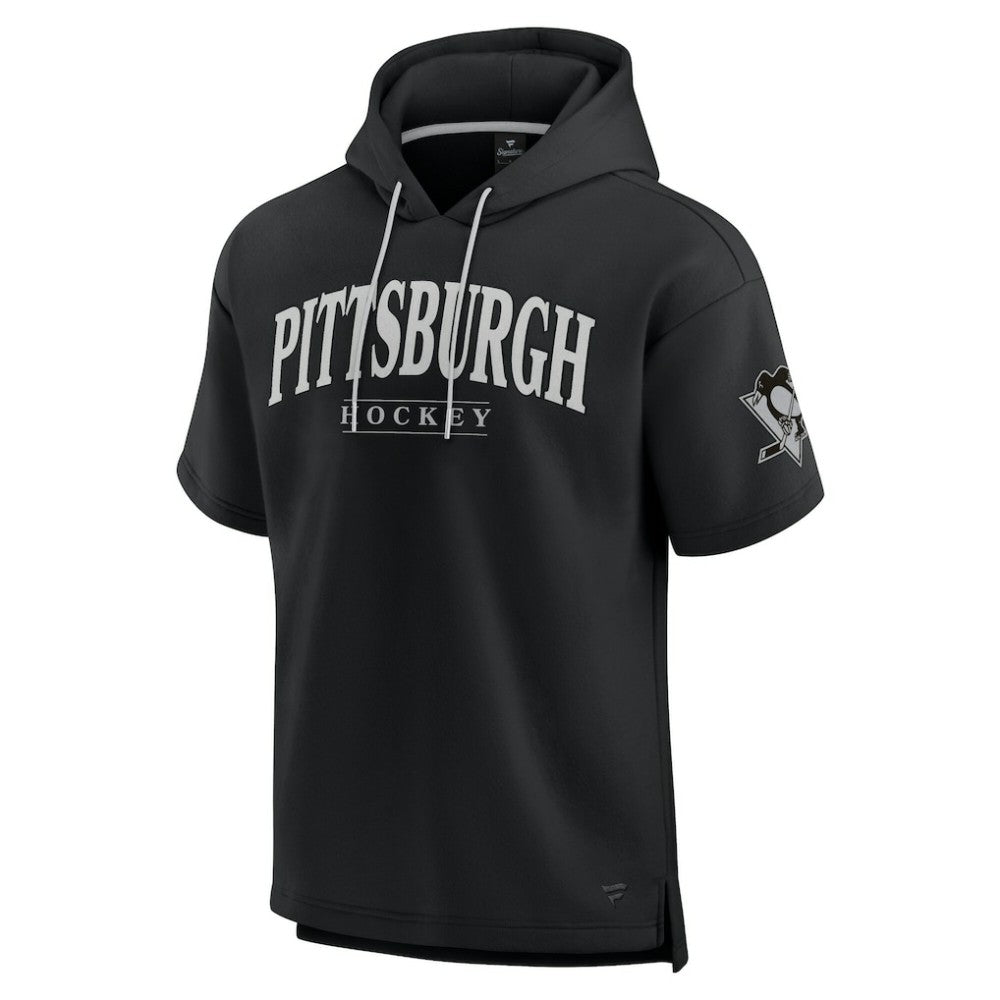 NHL Pittsburgh Penguins Fanatics Elements Ready Short Sleeve Pullover Hoodie