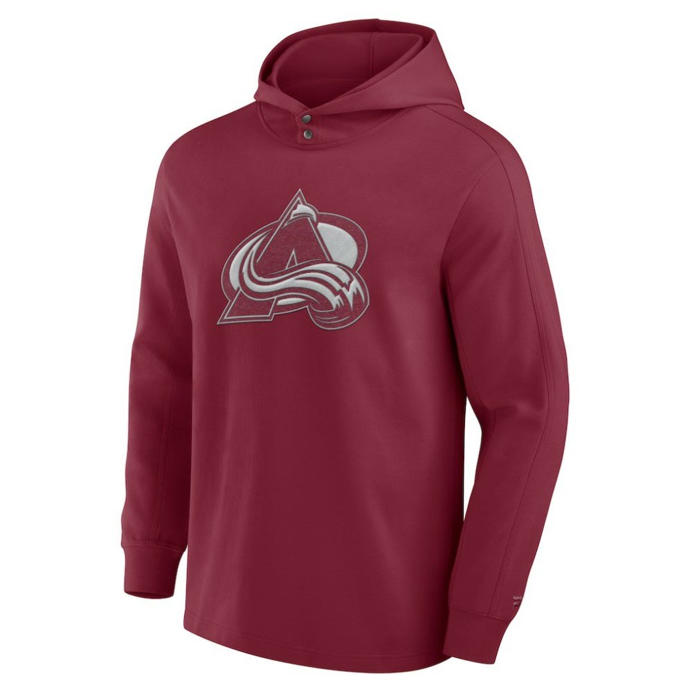 NHL Colorado Avalanche Fanatics Elements Blaze Tri-Blend Long Sleeve Hoodie T-Shirt